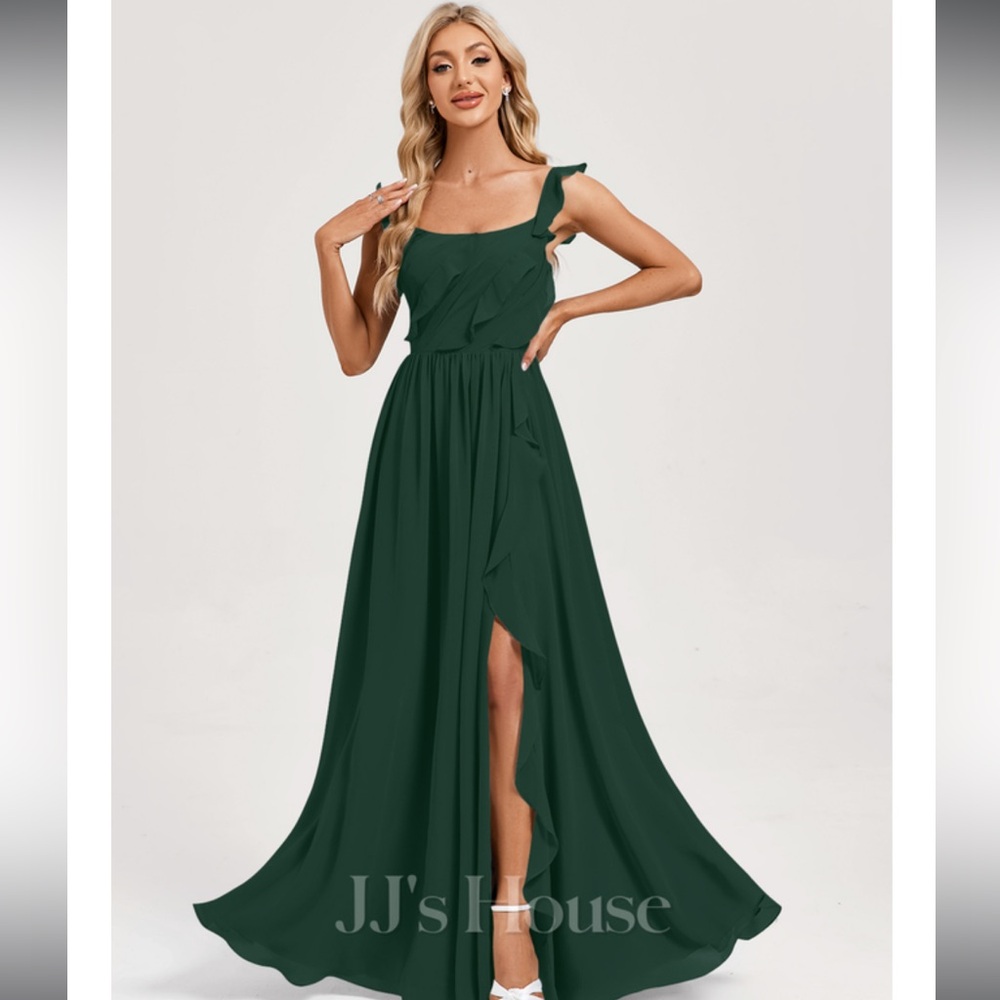 JJs House Hunter Green Bridesmaid Dress - Size 10 - Unaltered - item #414571